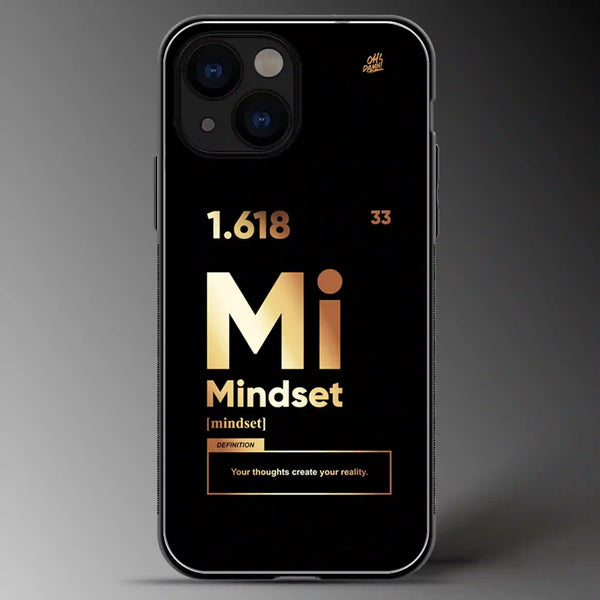 Mindset | Quotes | Colored | Glass Phone Cover | Mobile Cover (Case) | Back Cover