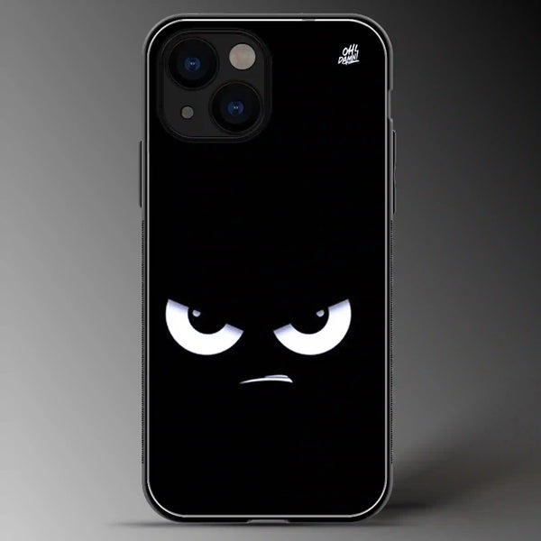 Angry Face | Abstract | Colored | Glass Phone Cover | Mobile Cover (Case) | Back Cover