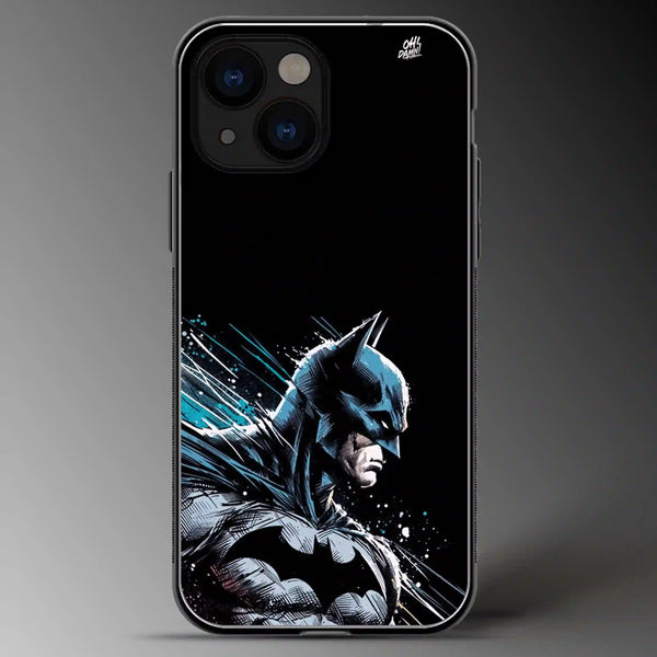 Batman (Side-look) | DC | Superhero | Colored | Glass Phone Cover | Mobile Cover (Case) | Back Cover