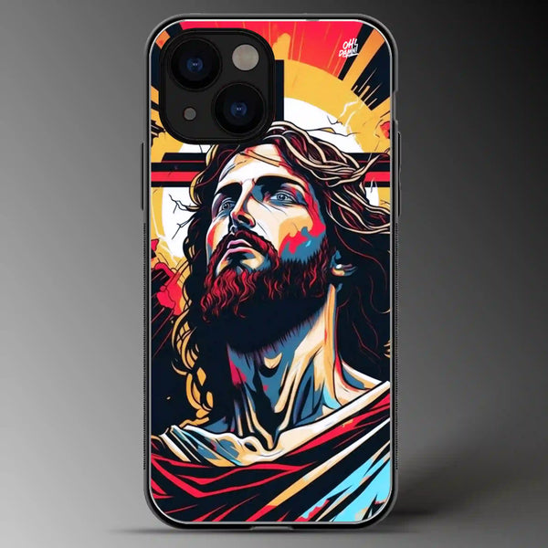 Jesus Christ | Gods | Colored | Glass Phone Cover | Mobile Cover (Case) | Back Cover