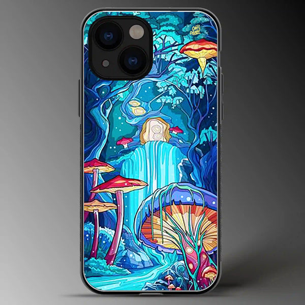 Magical Forest | Space | Colored | Glass Phone Cover | Mobile Cover (Case) | Back Cover