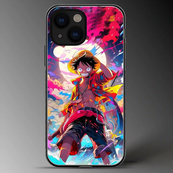 Monkey D Luffy | Anime | Colored | Glass Phone Cover | Mobile Cover (Case) | Back Cover