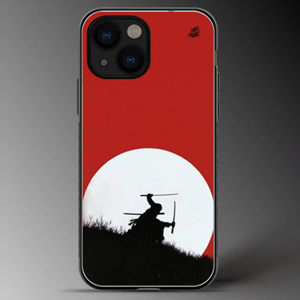 Zoro (Ninja Pose) | One Piece | Anime | Colored | Glass Phone Cover | Mobile Cover (Case) | Back Cover