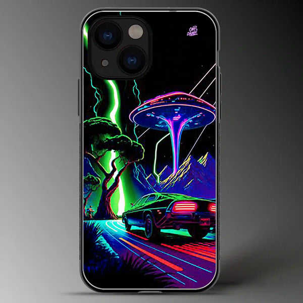 Neon World | Space | Colored | Glass Phone Cover | Mobile Cover (Case) | Back Cover