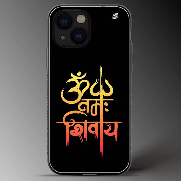 Oh Namah Shivaya | Gods | Colored | Glass Phone Cover | Mobile Cover (Case) | Back Cover