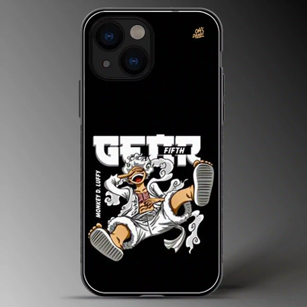 Gear 5 (Monkey D Luffy) | One Piece | Anime | Colored | Glass Phone Cover | Mobile Cover (Case) | Back Cover