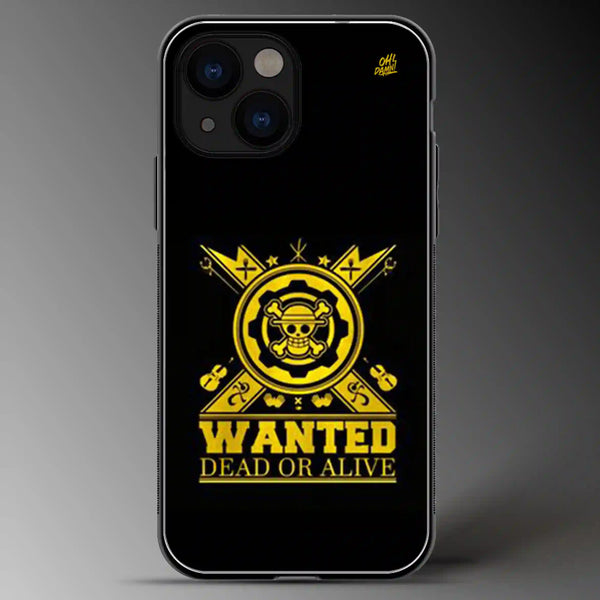 Wanter (Dead or Alive) | One Piece | Anime | Colored | Glass Phone Cover | Mobile Cover (Case) | Back Cover