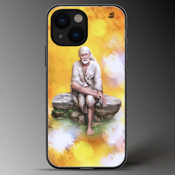 Sai Baba | Gods | Colored | Glass Phone Cover | Mobile Cover (Case) | Back Cover