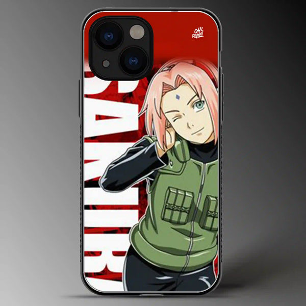 Sakura | Naruto | Anime | Colored | Glass Phone Cover | Mobile Cover (Case) | Back Cover