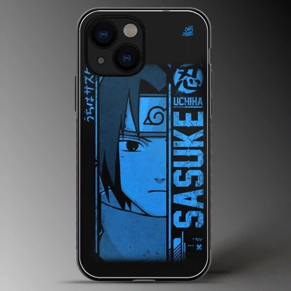 Sasuke Uchiha| Naruto | Anime | Colored | Glass Phone Cover | Mobile Cover (Case) | Back Cover