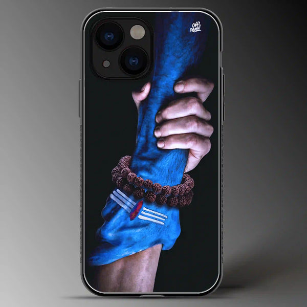 Shiva holding Hand | Gods | Colored | Glass Phone Cover | Mobile Cover (Case) | Back Cover