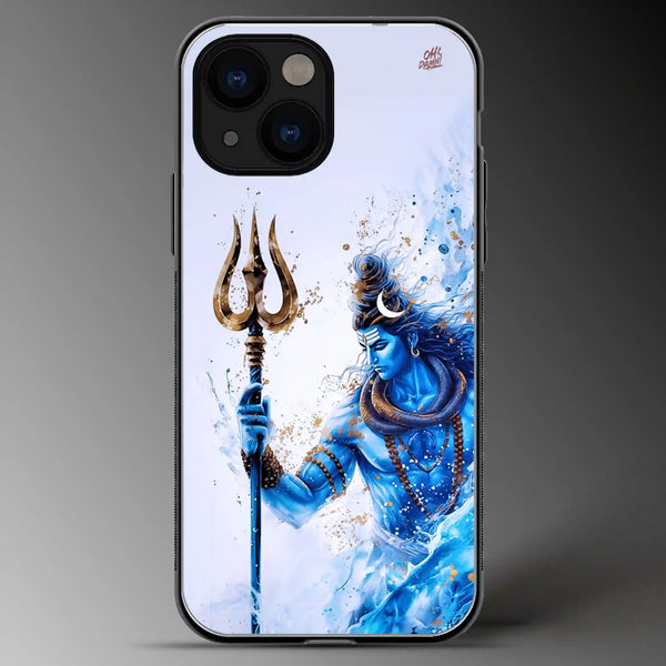 Lord Shiva | Gods | Colored | Glass Phone Cover | Mobile Cover (Case) | Back Cover