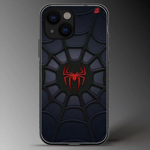 Spiderman Logo | Marvel | Superhero | Colored | Glass Phone Cover | Mobile Cover (Case) | Back Cover