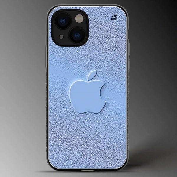 Textured Apple Logo | Brand | Colored | Glass Phone Cover | Mobile Cover (Case) | Back Cover