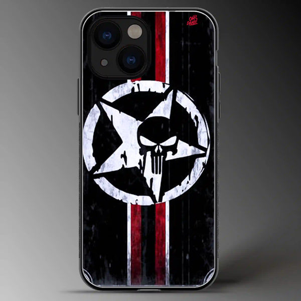 Punisher | Marvel | Superhero | Colored | Glass Phone Cover | Mobile Cover (Case) | Back Cover