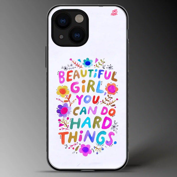 Mindset | Quotes | Colored | Glass Phone Cover | Mobile Cover (Case) | Back Cover