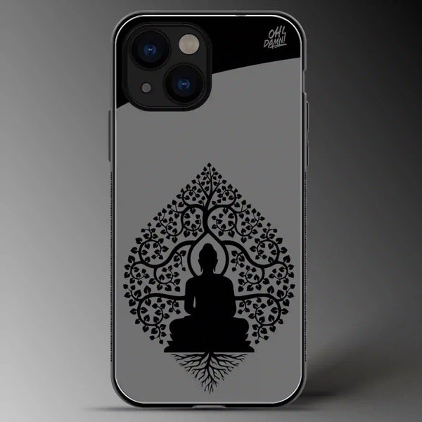 Buddha | Gods | Grey Scale | Glass Phone Cover | Mobile Cover (Case) | Back Cover