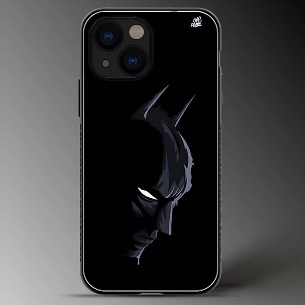 Batman (Face) | Marvel | Superhero | Colored | Glass Phone Cover | Mobile Cover (Case) | Back Cover