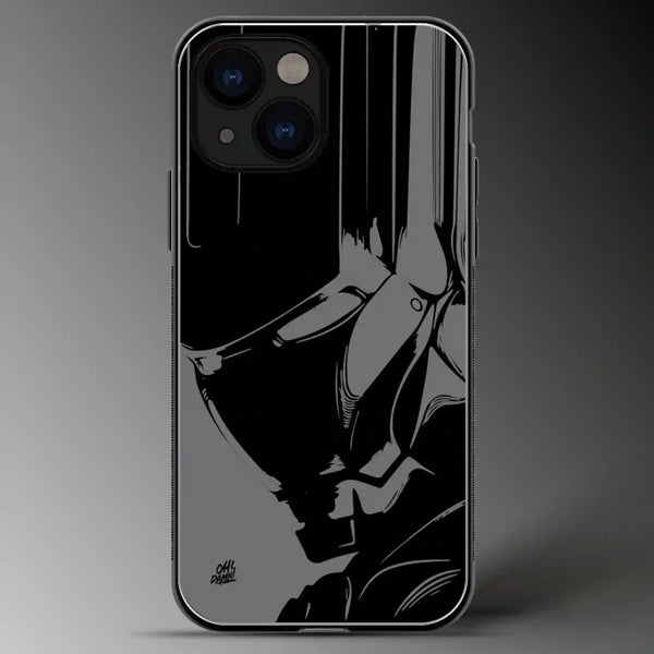 Iron Man | Marvel | Superhero | Grey Scale | Glass Phone Cover | Mobile Cover (Case) | Back Cover