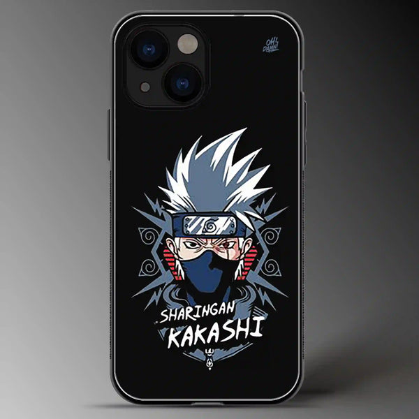 Sharingan Kakashi | Anime | Colored | Glass Phone Cover | Mobile Cover (Case) | Back Cover