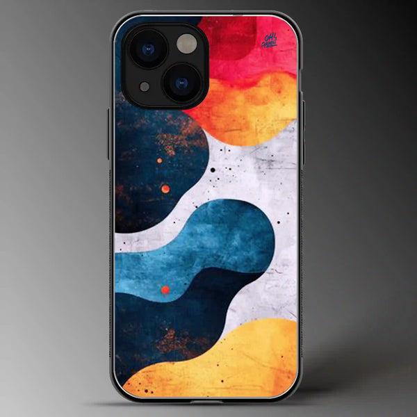 Wavy and Colorful | Abstract | Colored | Glass Phone Cover | Mobile Cover (Case) | Back Cover