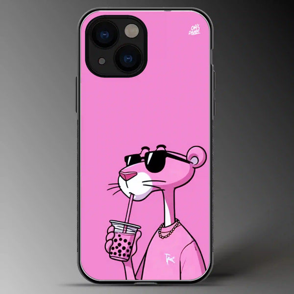 Pink Panther | Abstract | Colored | Glass Phone Cover | Mobile Cover (Case) | Back Cover