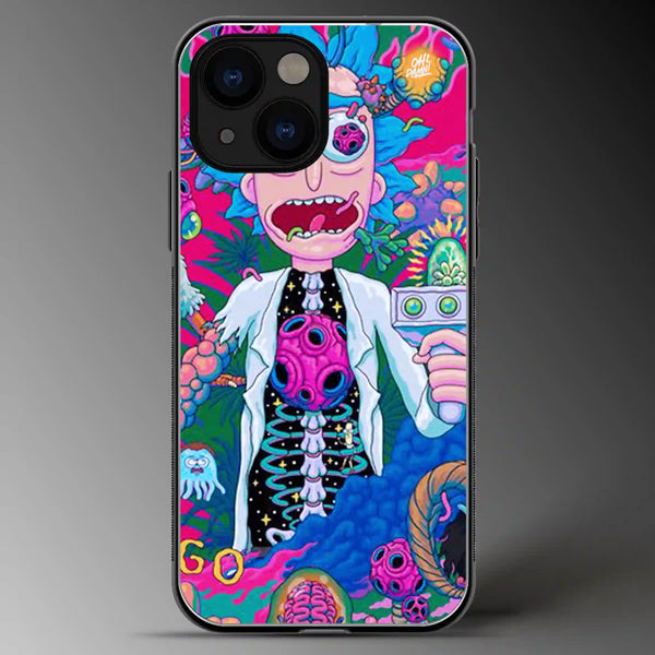 Rick & Morty | Abstract | Colored | Glass Phone Cover | Mobile Cover (Case) | Back Cover